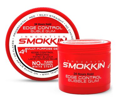 Smokkin Bubble Gum 4-in-1 Hair Wax for Edges,Braids,Twists,Locs,Cornrows