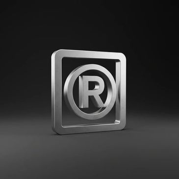 Registered Trade Mark Logo in a Square