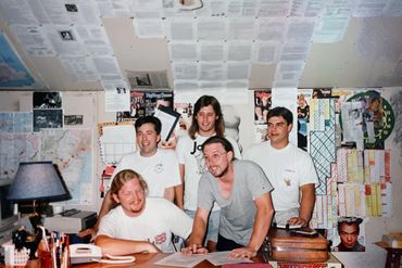 echolyn signing the contract with Sony - August 1993