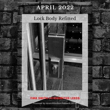 Plate glass lock body refitted at Blackhouse bar and grill