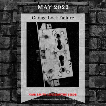 Garage personnel door lock case failure, opened and replaced
