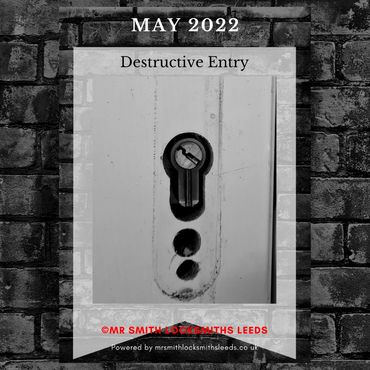 Destructive entry, new lock fitted