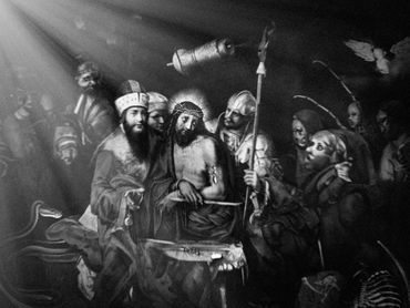 Jesus Mocked Before His Crucifixion, 2024
©Artist Robert Perez™