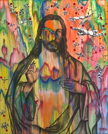 O Panoply, 2018
Mixed-Media on Wood
Size: 48 x 36 in
©Artist Robert Perez