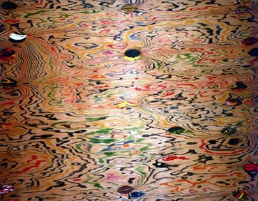 Alle Ke Farishita, 1994
Mixed Media on Wood
45 x 60"
©Artist Robert Perez