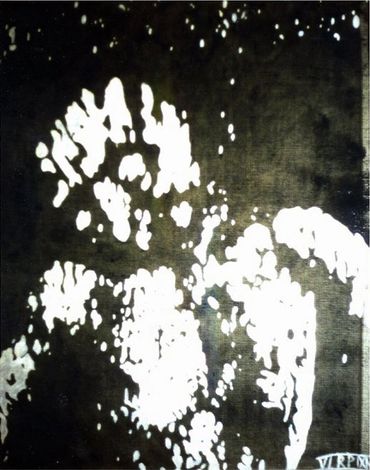 Drowning Son, 1994
Mixed Media on Rug Canvas
59.5 x 43. 5"
©Artist Robert Perez