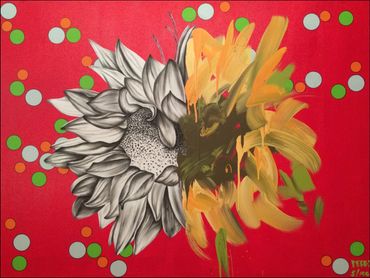 Split Pop 5, 2014
Mixed-Media on Canvas
48 x 36 inches
©Artist Robert Perez