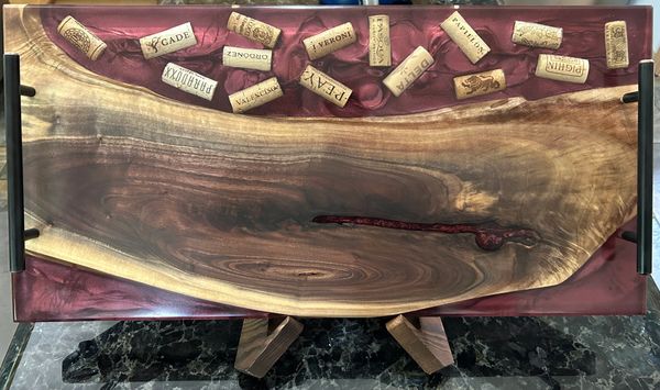 Black walnut with a scar