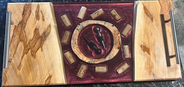 Spalted maple with Locust center