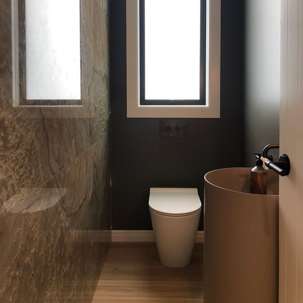 Powder Room with the most outstanding Onyx