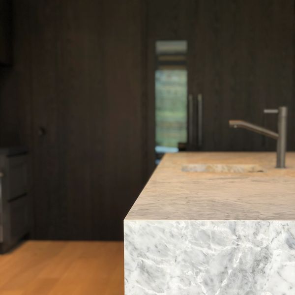 Kitchen Design with detailing 
Stone, Interior Design, detailing, cabinetry, subzero fridges, Fantin