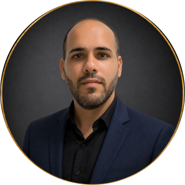 Professional portrait of a man in a dark suit.