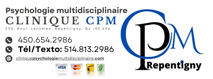 Psychologue Repentigny. Anxiete, stress, colere, etc. Clinique CPM. Psychologie, psychotherapie, etc