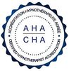 Logo: AHA/CHA : Accréditation hypnothérapeute agrée.