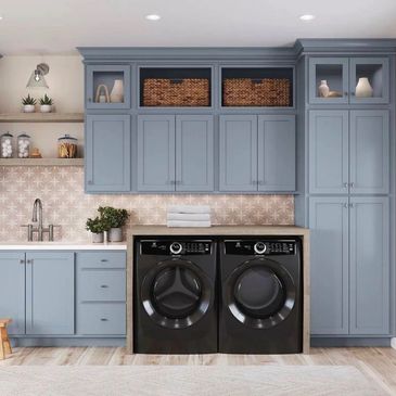 laundry room cabinets.