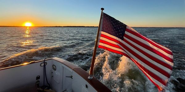 Underway on the Chesapeake Bay, training for the Great Loop