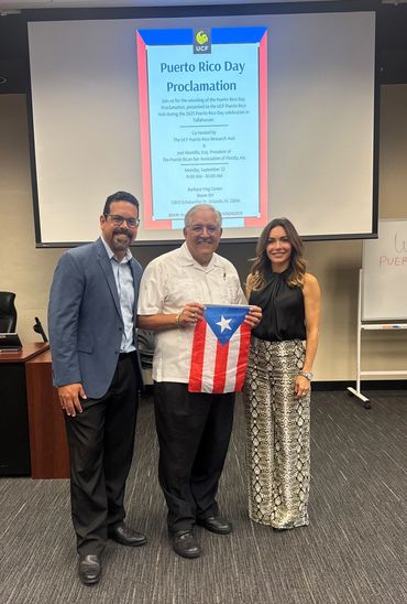 University of Central Florida Research Hub displays Puerto Rico Day in Tallahassee