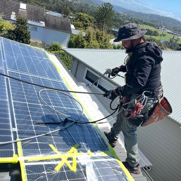 industrial rope access / abseiling - residential & commercial  roof painting, northern beaches manly