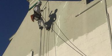 Industrial rope access / abseiling - technical access service - RESIDENTIAL and COMMERCIAL