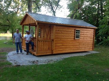 10 ft x 16 ft bunkie with 4 ft. Porch