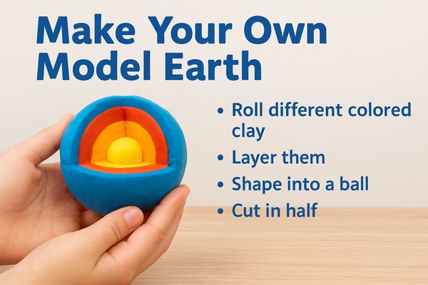 Turn playtime into learning time! Kids can discover earth's layers:Crust, Mantle, Outer & Inner Core
