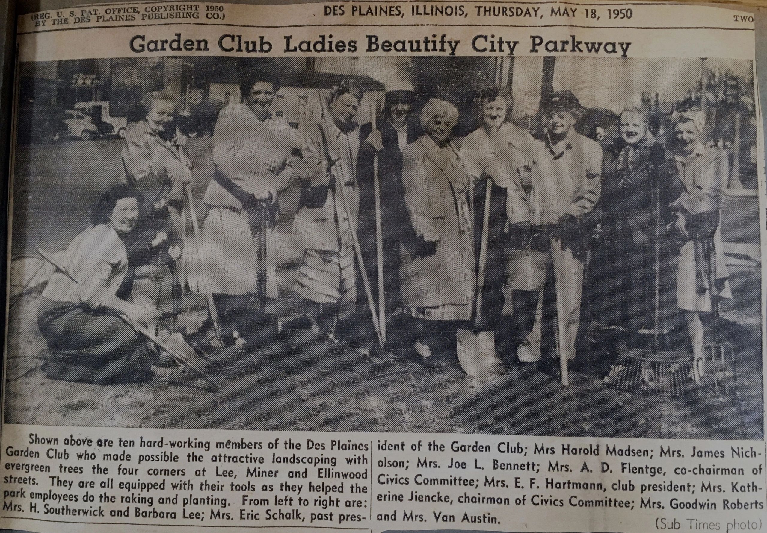 From the Des Plaines Publishing Co. May 18th,1950