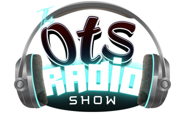 Logo for The OTS Radio Show featuring headphones and stylized text.