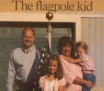 The flagpole kid with her new business highlighted in the commercial appeal newspaper