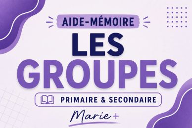 Les groupes aide-mémoire par Marie de Charlevoix