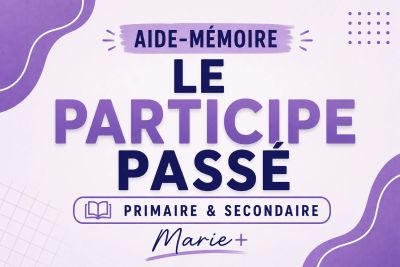 Aide-mémoire sur le participe passé primaire et secondaire