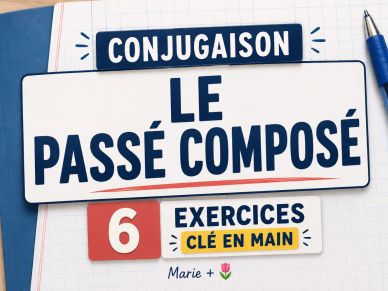 6 exercices sur le passé composé de Marie de Charlevoix