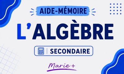 Aide-mémoire algèbre secondaire