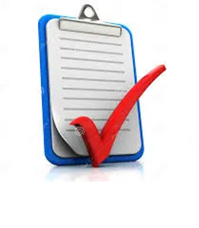 Clipboard with a big red checkmark symbolizing task completion.