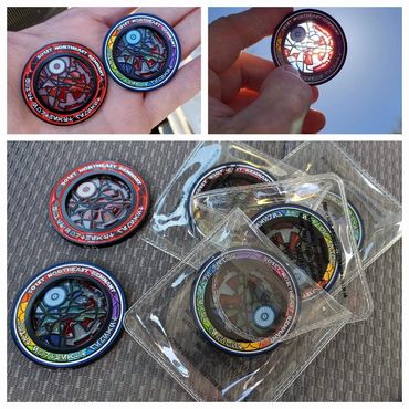 Stained Glass Challenge coins
