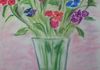 Flowers in a Vase, pastel  18'' x 20''