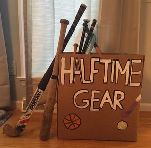 Donated equipment in a collection box