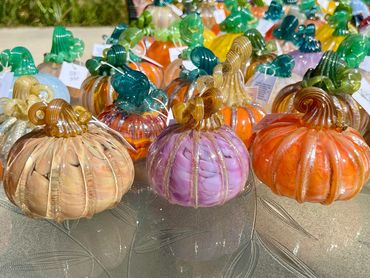 The new color this year is lavender opaline in the middle. It's made with gold.