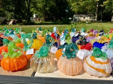 Its pumpkin season at the studio. You can make your own or pick from what we've made.