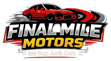 Logo of Final Mile Motors with a red car and tagline.