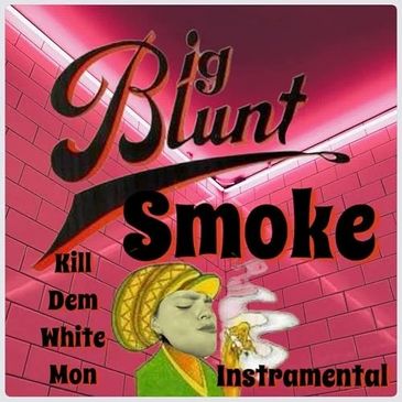 Album art with a smoking figure and bold text.