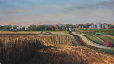 12x24" oil on board commission. sold