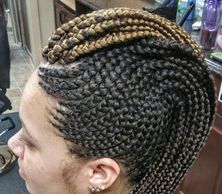 HIGH PROFILE CONROWS PONY TAIL FOR A UNIQUE OCCASIONS ONLY IF YOU WANT TO BE A SHOWING TELL OF ALL