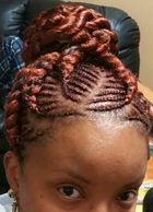 sista cornrows updo OUR VERY DARING ELEGANCE AND GLAMOUR FOR A UNIQUE OCCASION