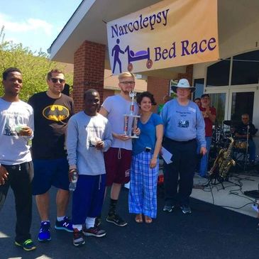 Winners of the 6th Annual Narcolepsy Bed Race.