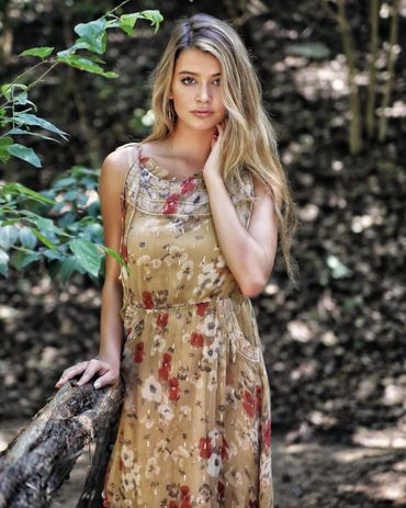 summer printed dress