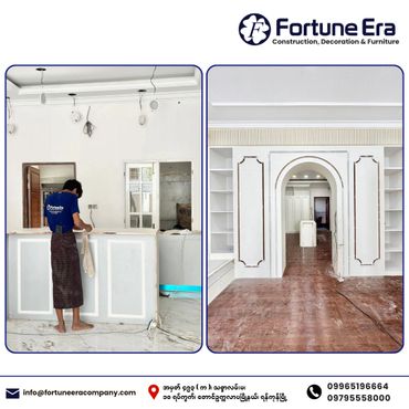 Interior construction and decoration work by Fortune Era company.