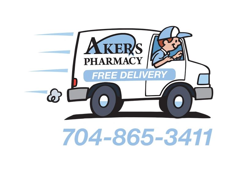 Akers Pharmacy Free Delivery Logo