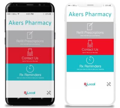 Akers Pharmacy mobile app picture