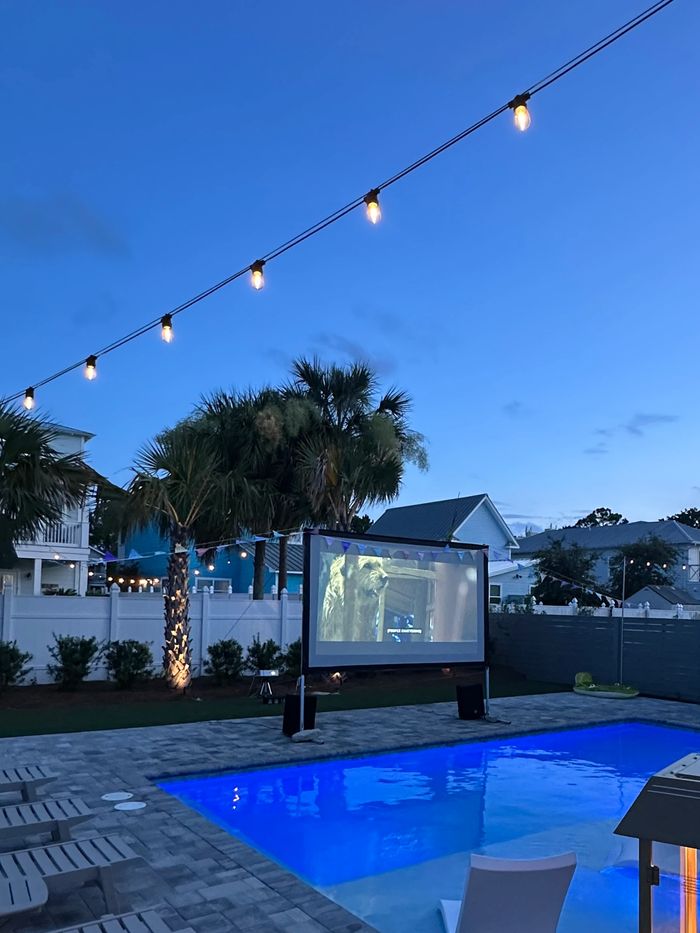 Summer vacation movie night 30A Santa Rosa beach Seaside Florida things to do in 30A Rosemary beach