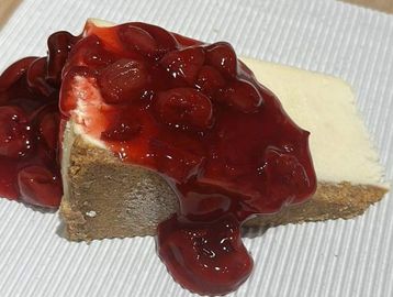 Cheesecake with Cherry Topping